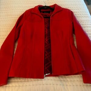 Red color Leather jacket